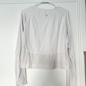 LULULEMON LONG SLEEVE WHITE SHIRT
